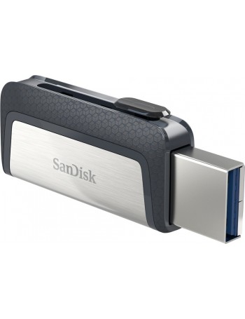 Sandisk Ultra Dual Drive USB Type-C unidade de memória USB 32 GB USB Type-A   USB Type-C 3.2 Gen 1 (3.1 Gen 1) Preto, Prateado