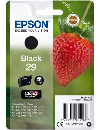 Epson Strawberry C13T29814012 tinteiro Original Preto 1 unidade(s)