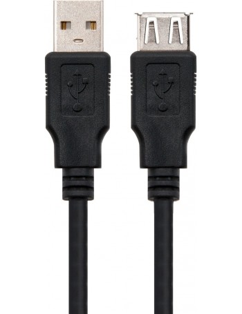 Nanocable 10.01.0203-BK cabo USB 1,8 m 2.0 USB A Preto