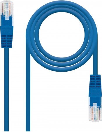 Nanocable 10.20.0102-BL cabo de rede 2 m Cat5e U UTP (UTP) Azul