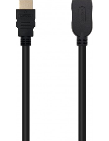 Nanocable HDMI, 2m cabo HDMI HDMI Type A (Standard) Preto