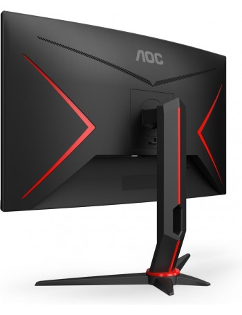 AOC C27G2ZU BK monitor de ecrã 68,6 cm (27") 1920 x 1080 pixels Full HD LED Preto, Vermelho