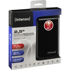 Intenso Memory Case 2.5" USB 3.0, 1TB disco externo 1024 GB Preto