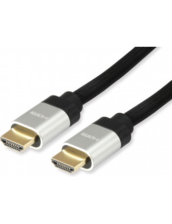 Equip 119382 cabo HDMI 3 m HDMI Type A (Standard) Preto, Prateado