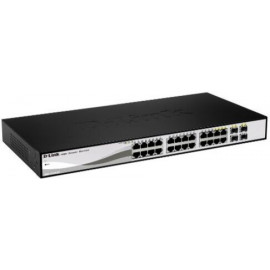 D-Link DGS-1210-26 switch de rede Gerido L2 Gigabit Ethernet (10 100 1000) Preto, Cinzento 1U