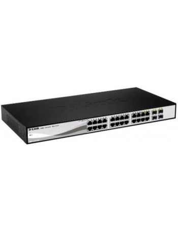 D-Link DGS-1210-26 switch de rede Gerido L2 Gigabit Ethernet (10 100 1000) Preto, Cinzento 1U