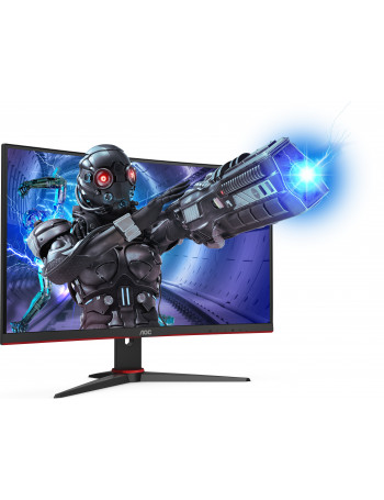 AOC C27G2ZE BK monitor de ecrã 68,6 cm (27") 1920 x 1080 pixels Full HD LED Preto, Vermelho