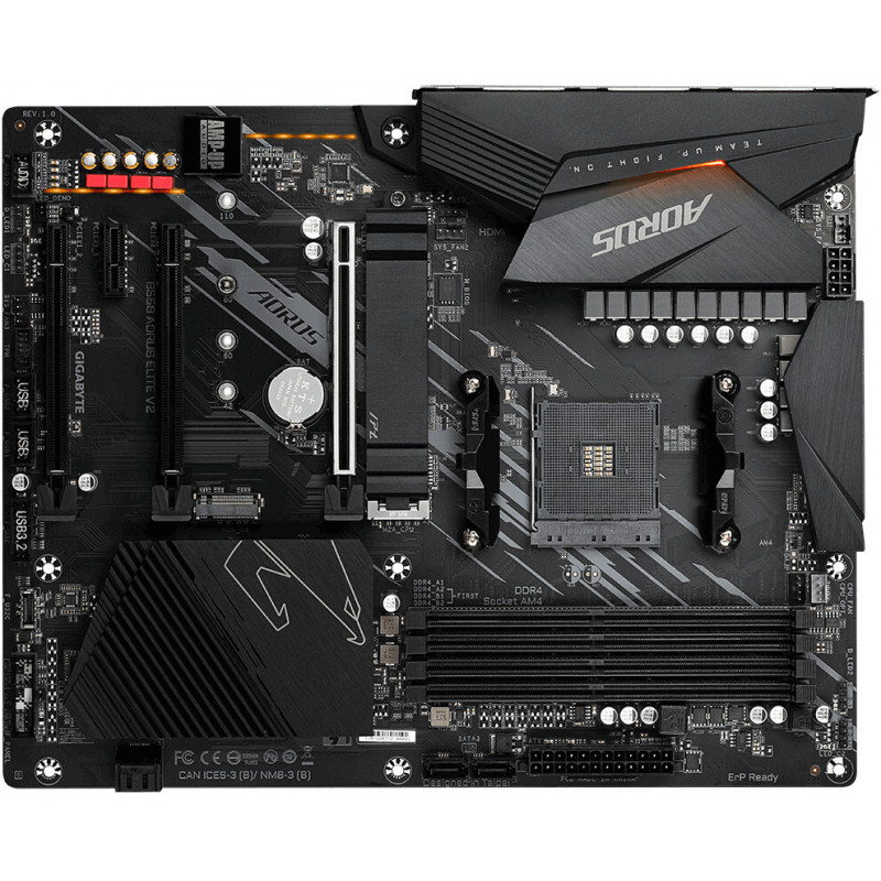 Gigabyte b550 aorus elite v2 какие процессоры поддерживает