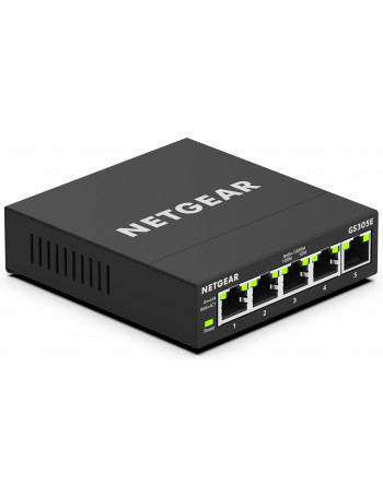 Netgear GS305E Gerido Gigabit Ethernet (10 100 1000) Preto