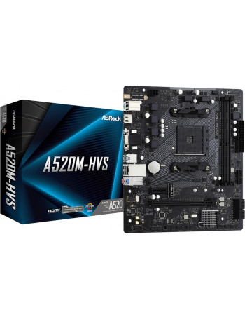 Asrock A520M-HVS AMD A520 Socket AM4 micro ATX