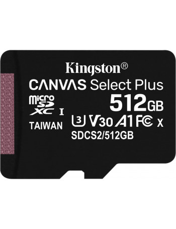 Kingston Technology Canvas Select Plus cartão de memória 512 GB SDXC UHS-I Classe 10