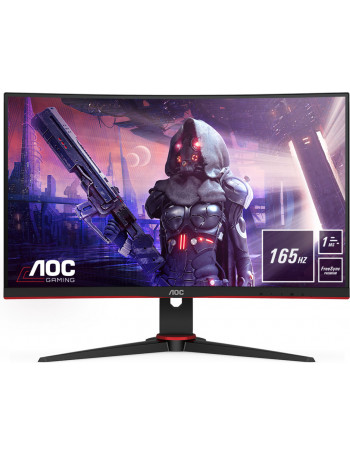 AOC C24G2AE BK monitor de ecrã 59,9 cm (23.6") 1920 x 1080 pixels Full HD LED Preto, Vermelho