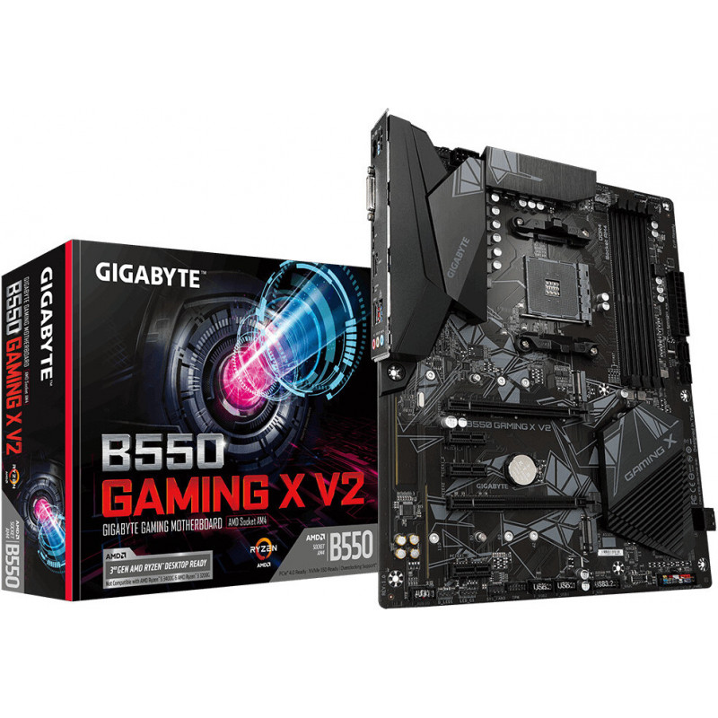 Материнская плата gigabyte b550 gaming x v2 подключение