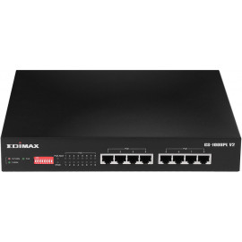 Edimax GS-1008PL V2 switch de rede Gerido L2 Gigabit Ethernet (10 100 1000) Power over Ethernet (PoE) 1U Preto