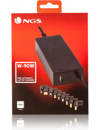 NGS W-90 adaptador e transformador Interior 90 W Preto