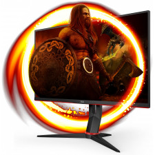 AOC 27G2SPU BK monitor de ecrã 68,6 cm (27") 1920 x 1080 pixels Full HD Preto, Vermelho