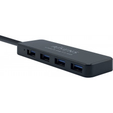 AISENS A106-0399 hub de interface USB 3.2 Gen 1 (3.1 Gen 1) Type-A 5000 Mbit s Preto