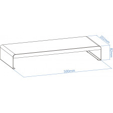 TooQ TQMR0121 montagem e suporte para monitores Preto Secretária