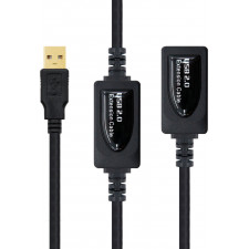 Nanocable 10.01.0213 cabo USB 15 m USB 2.0 USB A Preto