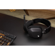 Corsair CA-9011295-EU auscultador Auscultadores Sem fios Fita de cabeça Jogos Bluetooth Preto