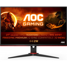 AOC G2 27G2SPAE BK LED display 68,6 cm (27") 1920 x 1080 pixels Full HD Preto, Vermelho