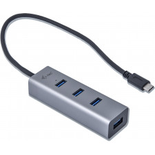 i-tec Metal C31HUBMETAL403 hub de interface USB 3.2 Gen 1 (3.1 Gen 1) Type-C 5000 Mbit s Cinzento