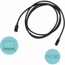 i-tec TB3CBL150CM cabo Thunderbolt 1,5 m 40 Gbit s Preto