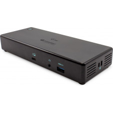 i-tec TB3CDUALDPDOCKPD base & duplicador de portas Com fios Thunderbolt 3 Preto