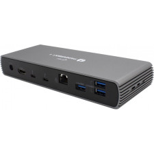 i-tec TB4DUALDOCKPD base & duplicador de portas Com fios Thunderbolt 4 Preto