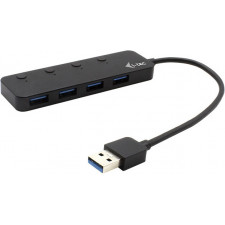 i-tec U3CHARGEHUB4 hub de interface USB 3.2 Gen 1 (3.1 Gen 1) Type-A 5 Mbit s Preto