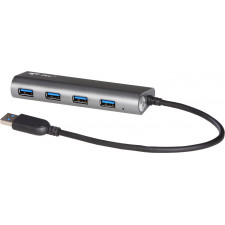 i-tec Metal U3HUB448 hub de interface USB 3.2 Gen 1 (3.1 Gen 1) Type-A 5000 Mbit s Cinzento