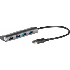 i-tec Metal U3HUB448 hub de interface USB 3.2 Gen 1 (3.1 Gen 1) Type-A 5000 Mbit s Cinzento