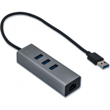 i-tec Metal U3METALG3HUB hub de interface USB 3.2 Gen 1 (3.1 Gen 1) Type-A 5000 Mbit s Cinzento