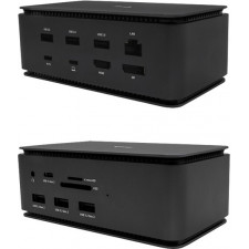 i-tec Metal USB4DUAL4KDOCKPD base & duplicador de portas Com fios USB4 Preto