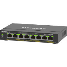 NETGEAR 8-Port Gigabit Ethernet High-Power PoE+ Plus Switch (GS308EPP) Gerido L2 L3 Gigabit Ethernet (10 100 1000) Power over