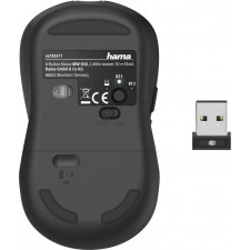 Hama MW-650 rato Mão direita Bluetooth + USB Type-A Ótico 2400 DPI