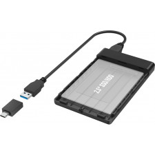 Hama 00200760 Caixa para Discos Rígidos Compartimento HDD SSD Preto 2.5"