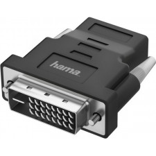 Hama 00200338 adaptador para cabos DVI-D HDMI Preto