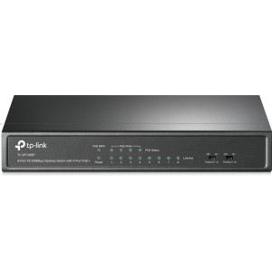 TP-Link TL-SF1008P Não-gerido Fast Ethernet (10 100) Power over Ethernet (PoE) Preto