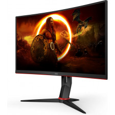 AOC CQ27G2S BK monitor de ecrã 68,6 cm (27") 2560 x 1440 pixels Quad HD Preto, Vermelho