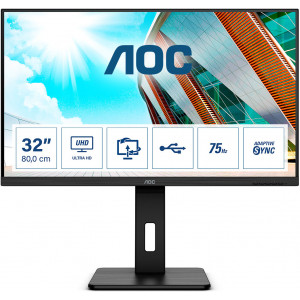 AOC P2 U32P2 monitor de ecrã 80 cm (31.5") 3840 x 2160 pixels 4K Ultra HD LED Preto