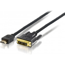 Equip 119325 adaptador de cabo de vídeo 5 m HDMI DVI-D Preto