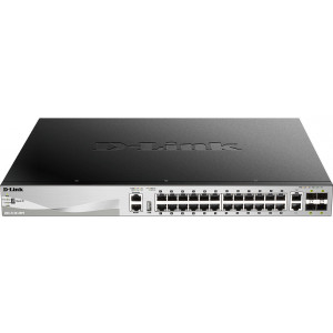 D-Link DGS-3130-30PS E switch de rede Gerido L3 Gigabit Ethernet (10 100 1000) Power over Ethernet (PoE) Cinzento