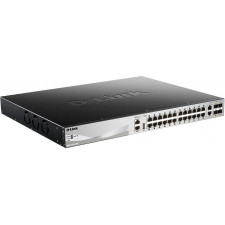 D-Link DGS-3130-30PS E switch de rede Gerido L3 Gigabit Ethernet (10 100 1000) Power over Ethernet (PoE) Cinzento