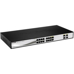 D-Link DGS-1210-16 Gerido L2 Gigabit Ethernet (10 100 1000) Preto