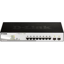 D-Link DGS-1210-08P Gerido L2 Gigabit Ethernet (10 100 1000) Power over Ethernet (PoE) Preto