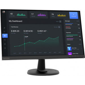 Lenovo D24-40 monitor de ecrã 60,5 cm (23.8") 1920 x 1080 pixels Full HD LED Preto