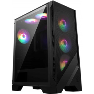 MSI MAG FORGE 120A AIRFLOW caixa para computador Midi Tower Preto, Transparente