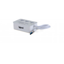 iggual IGG316733 hub de interface USB 3.2 Gen 1 (3.1 Gen 1) Type-A 5000 Mbit s Branco