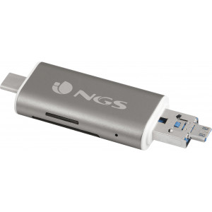 NGS ALLYREADER leitor de cartões USB Micro-USB Cinzento, Branco